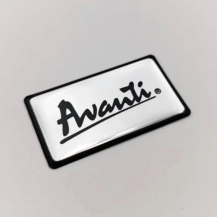 Autocollants de noms de résine époxy