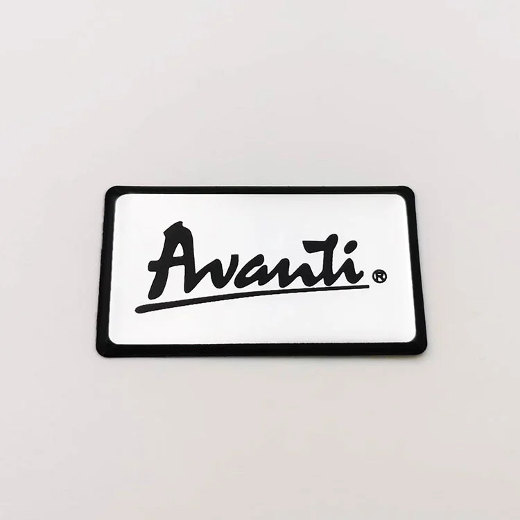 Autocollants de noms de résine époxy