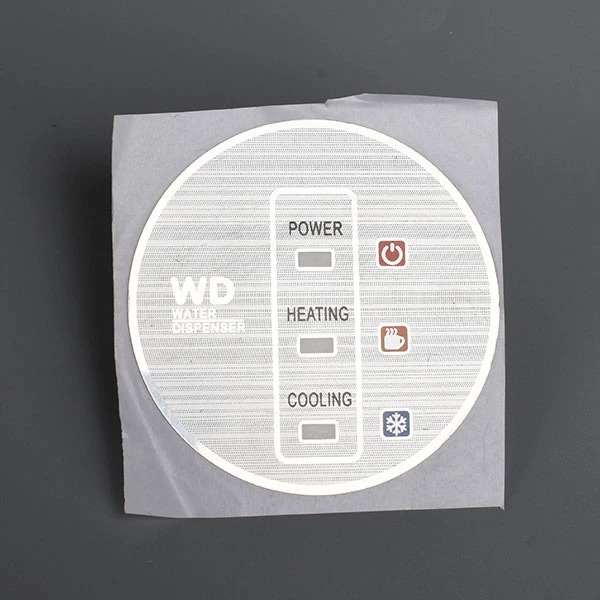 Autocollant mat de panneau de commande avant d'étiquette de membrane brillante