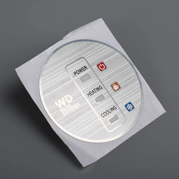 Autocollant mat de panneau de commande avant d'étiquette de membrane brillante