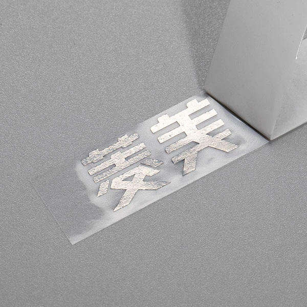 Étiquette en nickel étanche