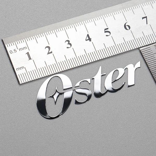 Étiquette de galvanoplastie au nickel