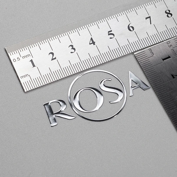 Étiquette en nickel électrolytique