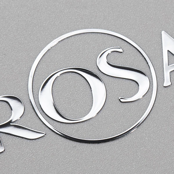 Étiquette en nickel électrolytique