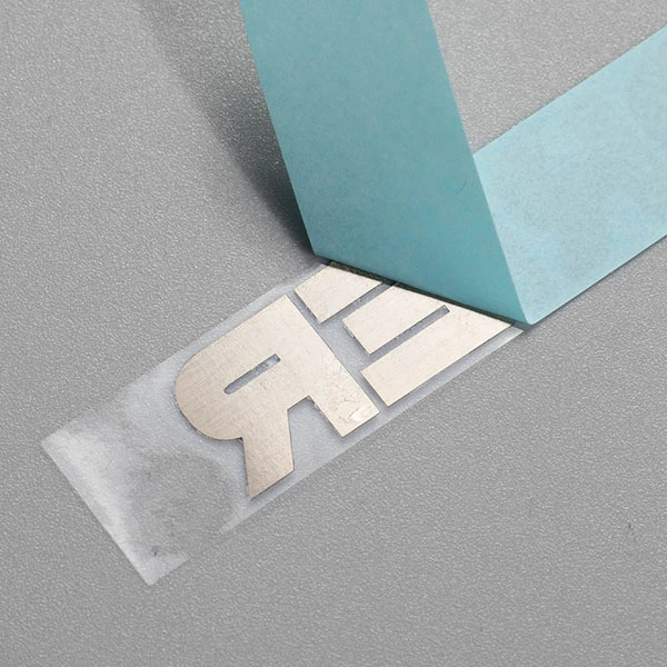 Autocollant de logo d'étiquette en métal