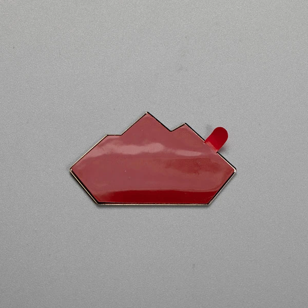 Étiquette avec logo en nickel 3D