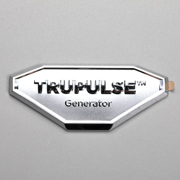 Étiquette de logo en métal nickel 3D