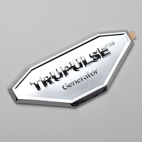 Étiquette de logo en métal nickel 3D