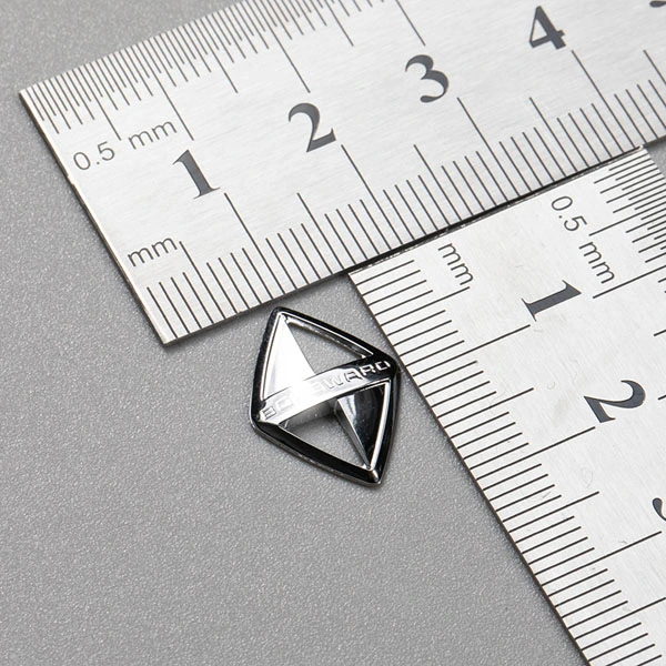 Autocollant 3D en métal nickelé