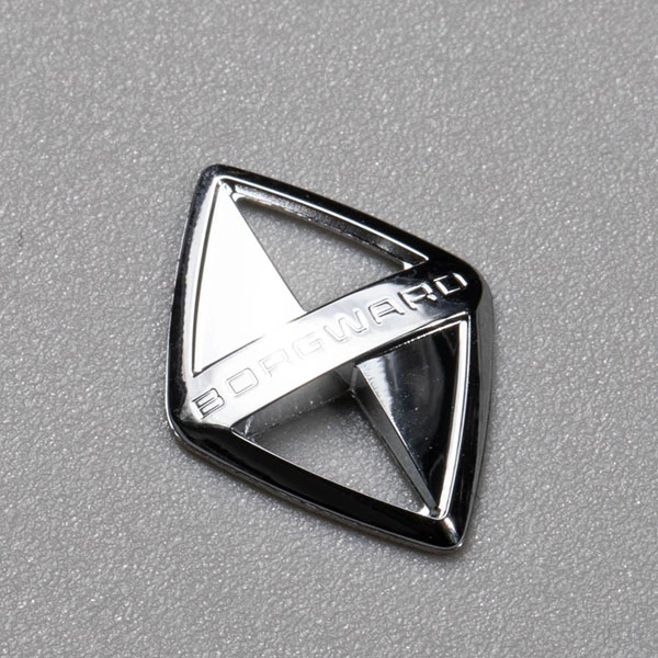 Autocollant 3D en métal nickelé