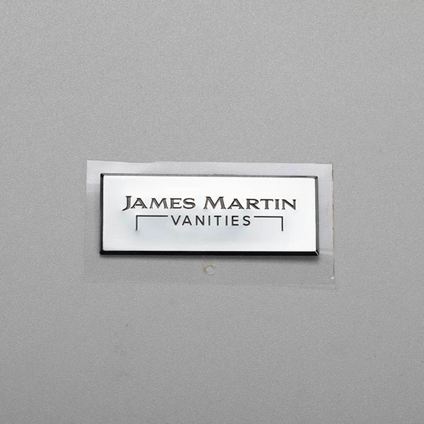 Étiquette autocollante 3D en nickel