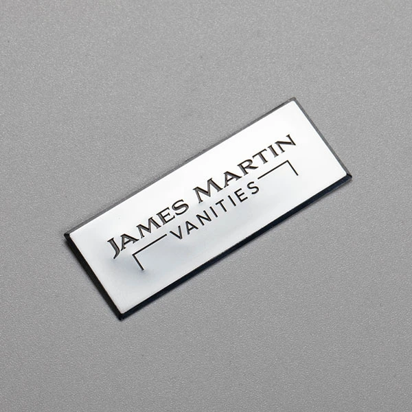 Étiquette autocollante 3D en nickel