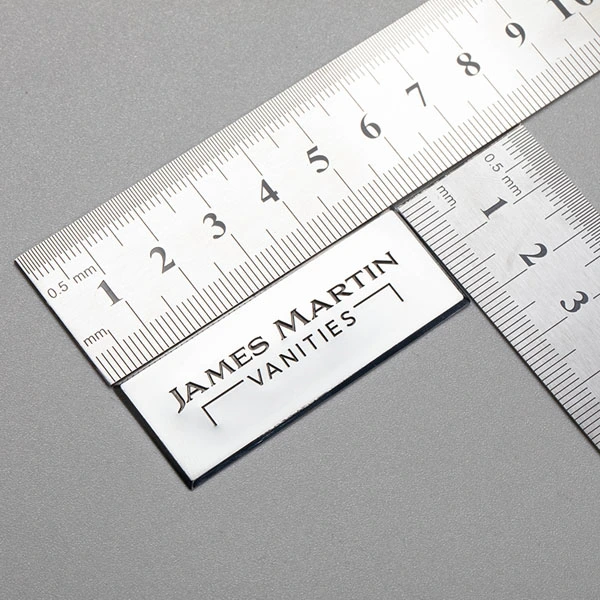 Étiquette autocollante 3D en nickel