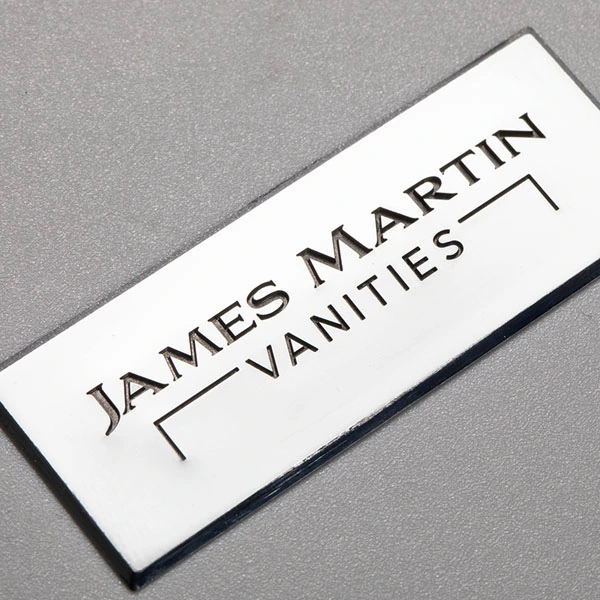 Étiquette autocollante 3D en nickel