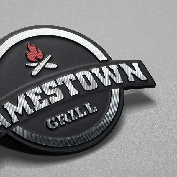 Étiquette en aluminium 3D