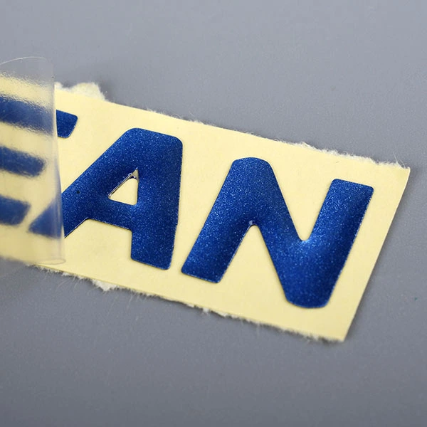 Autocollant époxy en résine avec logo