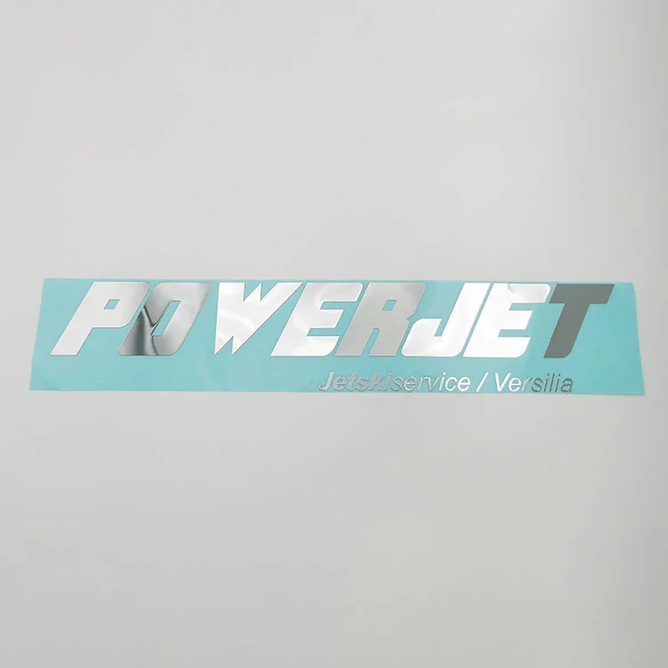 Autocollant d'étiquette de logo en nickel en métal