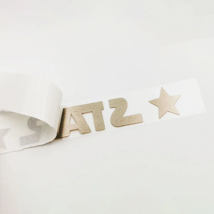 Gold Chrome Logo Metal Sricker