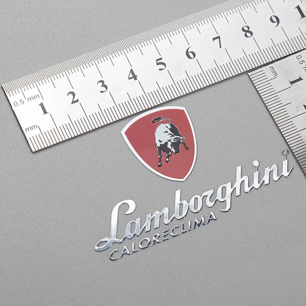 Logo résistant à la chaleur brillant en nickel