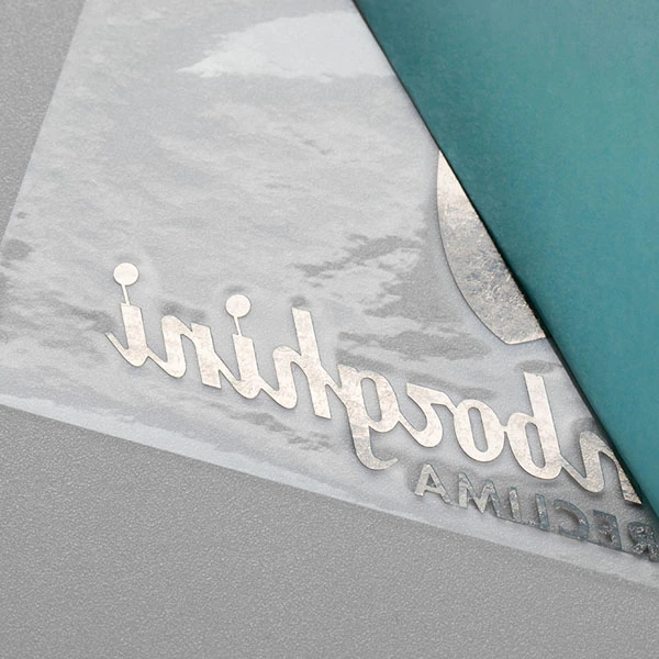 Logo résistant à la chaleur brillant en nickel