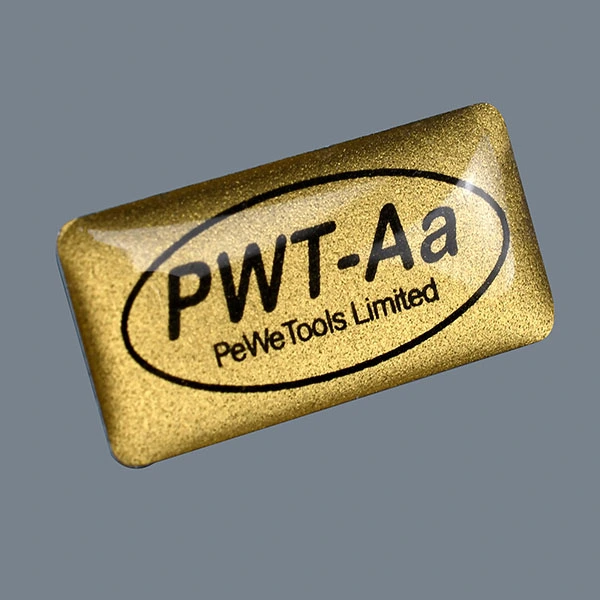 Autocollant époxy en résine personnalisé