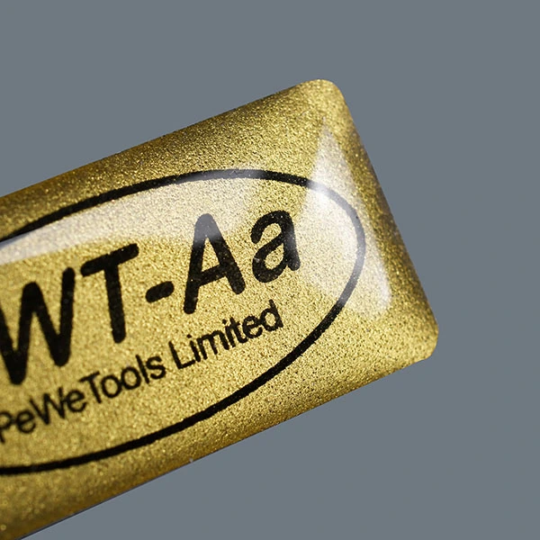 Autocollant époxy en résine personnalisé