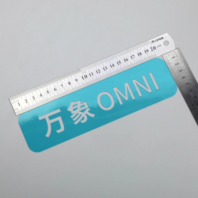 Étiquette de galvanoplastie pour appareils ménagers avec couleur de pulvérisation de peinture