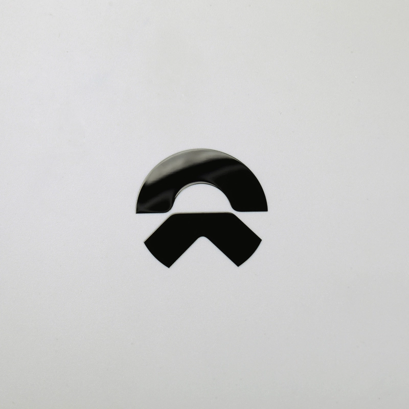 Autocollant 3D en Nickel, Logo d'emblème de voiture noir chromé