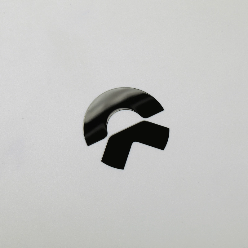 Autocollant 3D en Nickel, Logo d'emblème de voiture noir chromé