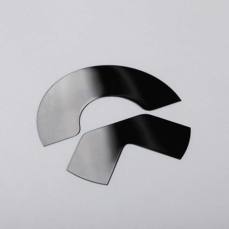 Autocollant 3D en Nickel, Logo d'emblème de voiture noir chromé