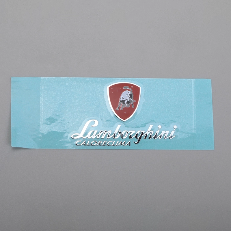 Autocollant de galvanoplastie en métal imprimant une étiquette de logo coloré