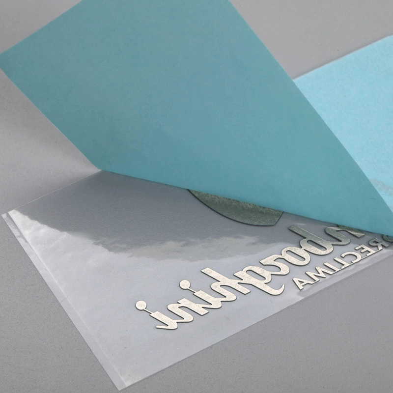 Autocollant de galvanoplastie en métal imprimant une étiquette de logo coloré