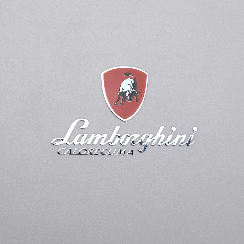 Autocollant de galvanoplastie en métal imprimant une étiquette de logo coloré