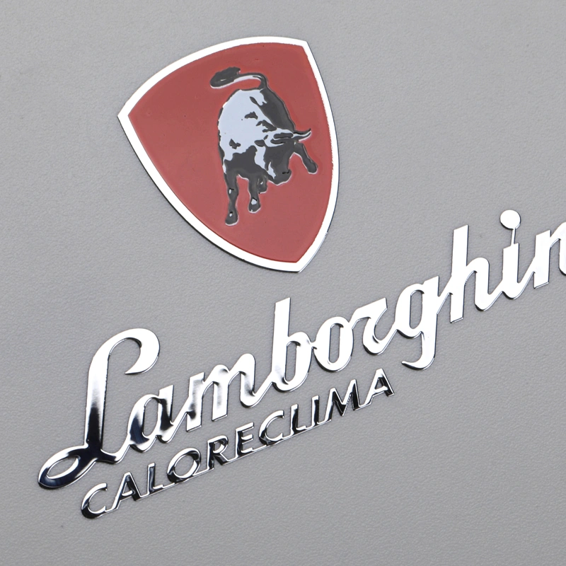 Autocollant de galvanoplastie en métal imprimant une étiquette de logo coloré