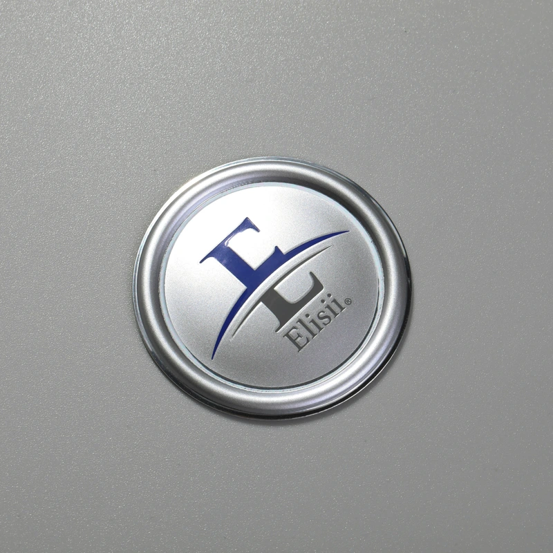 Étiquette en aluminium avec logo personnalisé, autocollant en relief 3D