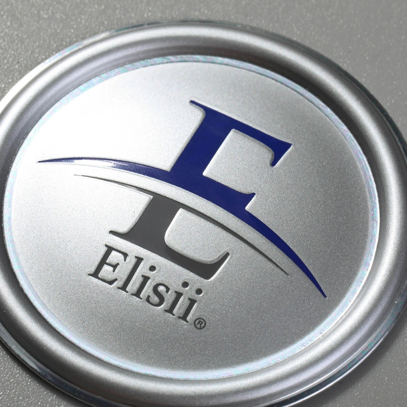 Étiquette en aluminium avec logo personnalisé, autocollant en relief 3D