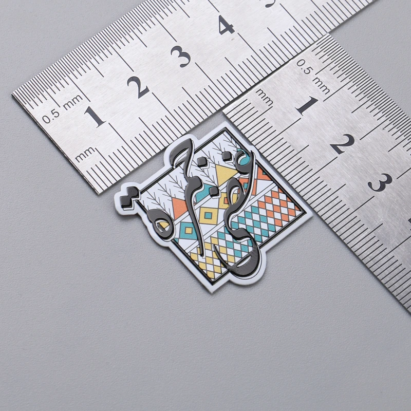 Étiquettes d'impression d'écran en soie de plaque signalétique de logo en aluminium