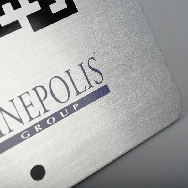 Étiquette en aluminium code QR