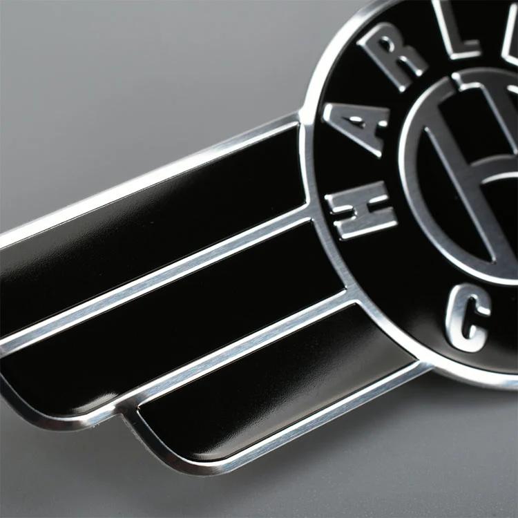 Autocollant de logo en acier inoxydable