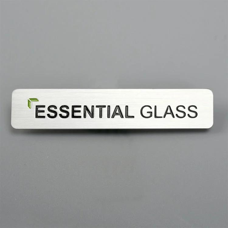 Étiquette en métal en acier inoxydable