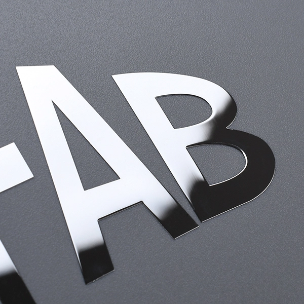 Autocollant de transfert de métal fin