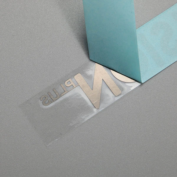 Autocollant de logo en métal de transfert